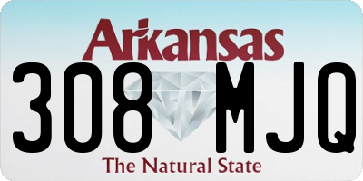 AR license plate 308MJQ