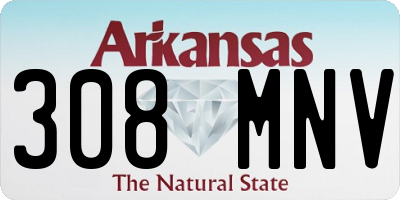 AR license plate 308MNV