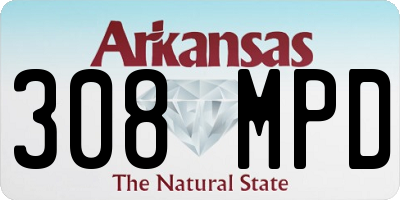 AR license plate 308MPD