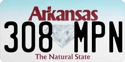 AR license plate 308MPN