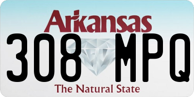 AR license plate 308MPQ