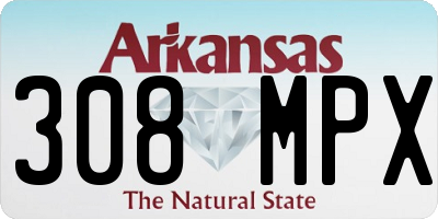 AR license plate 308MPX