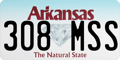 AR license plate 308MSS