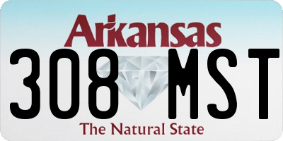 AR license plate 308MST