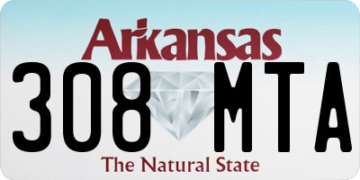 AR license plate 308MTA