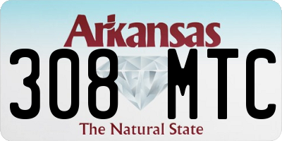 AR license plate 308MTC