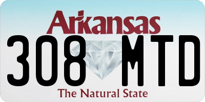 AR license plate 308MTD