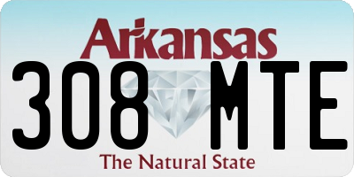 AR license plate 308MTE