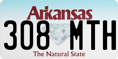 AR license plate 308MTH