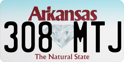 AR license plate 308MTJ