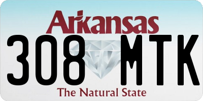AR license plate 308MTK