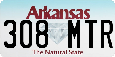 AR license plate 308MTR