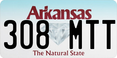 AR license plate 308MTT
