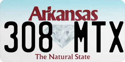 AR license plate 308MTX
