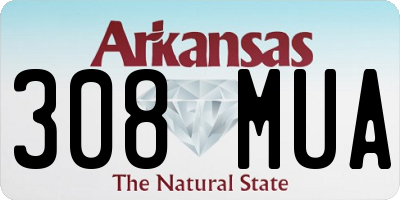 AR license plate 308MUA
