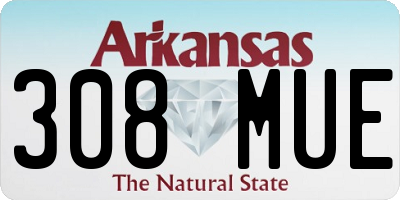 AR license plate 308MUE