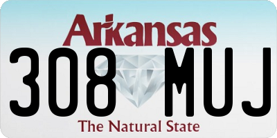 AR license plate 308MUJ