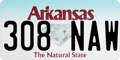 AR license plate 308NAW