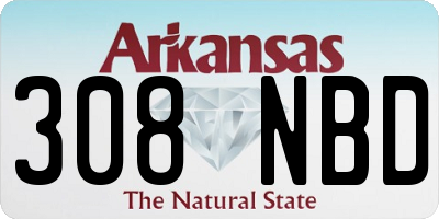 AR license plate 308NBD