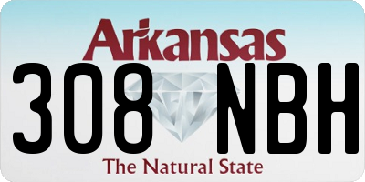 AR license plate 308NBH