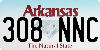 AR license plate 308NNC