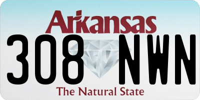 AR license plate 308NWN