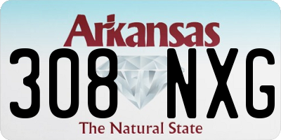 AR license plate 308NXG
