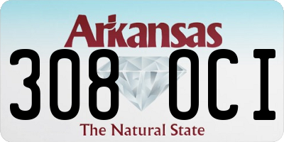 AR license plate 308OCI