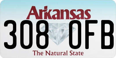 AR license plate 308OFB