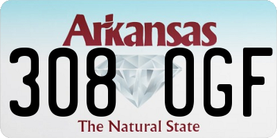 AR license plate 308OGF