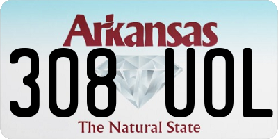 AR license plate 308UOL