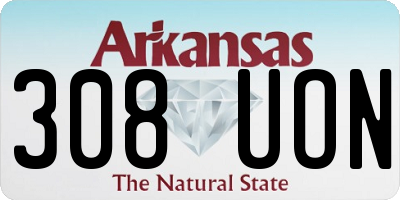 AR license plate 308UON