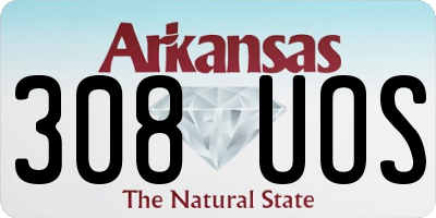 AR license plate 308UOS