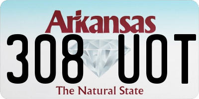 AR license plate 308UOT