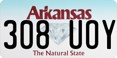 AR license plate 308UOY