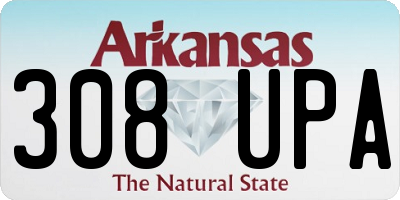 AR license plate 308UPA
