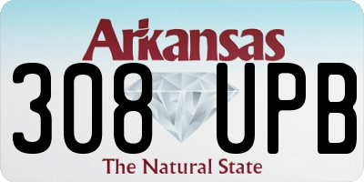 AR license plate 308UPB