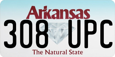 AR license plate 308UPC