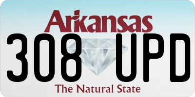 AR license plate 308UPD