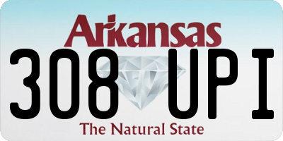 AR license plate 308UPI