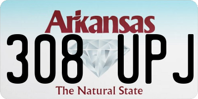 AR license plate 308UPJ