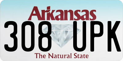 AR license plate 308UPK