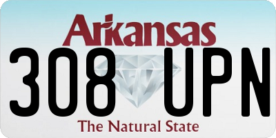 AR license plate 308UPN