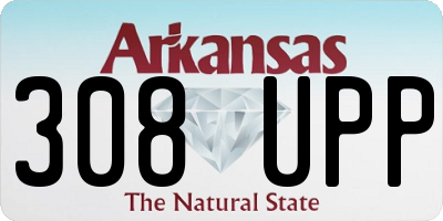 AR license plate 308UPP