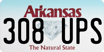 AR license plate 308UPS