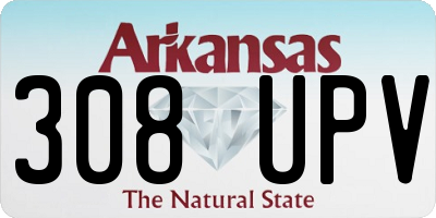 AR license plate 308UPV