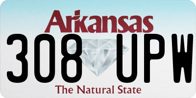 AR license plate 308UPW