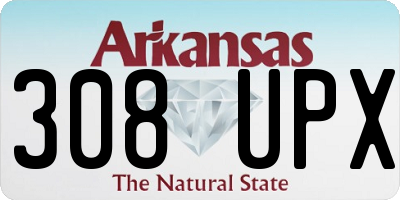 AR license plate 308UPX