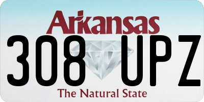 AR license plate 308UPZ
