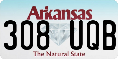 AR license plate 308UQB